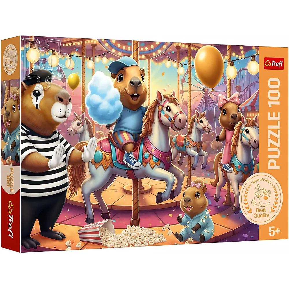 Trefl Puzzle 100 Teile Capybara im Urlaub
