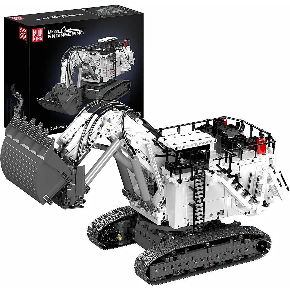 meinspielzeug - Mould King Engineering Ferngesteuerter Raupenkran Bagger 17067 | Klemmbausteine Fahrzeuge