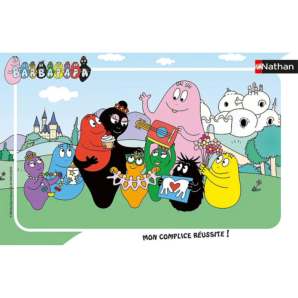 Nathan Puzzle Fest Barbapapa - 15 Teile - Rahmenpuzzle