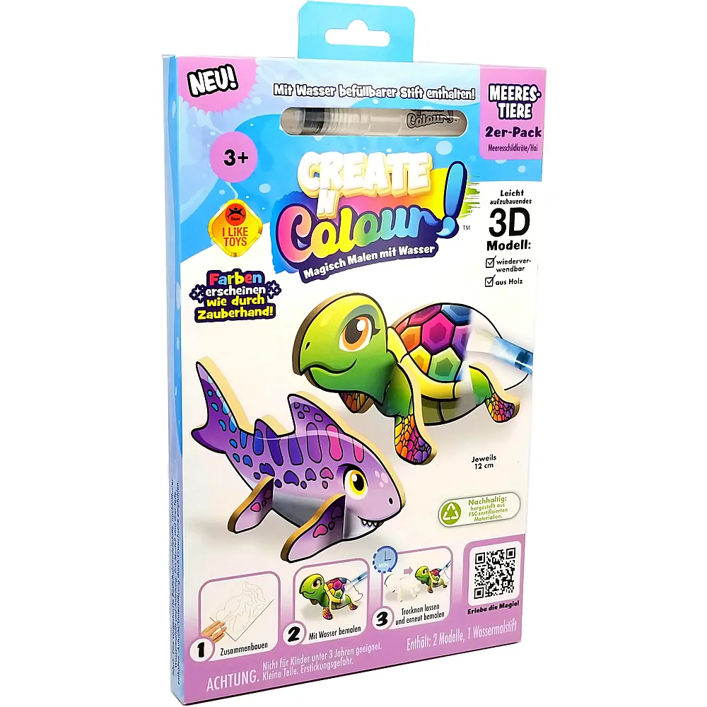 Bauer Create N Colour Meerestiere - Schildkr�te & Hai