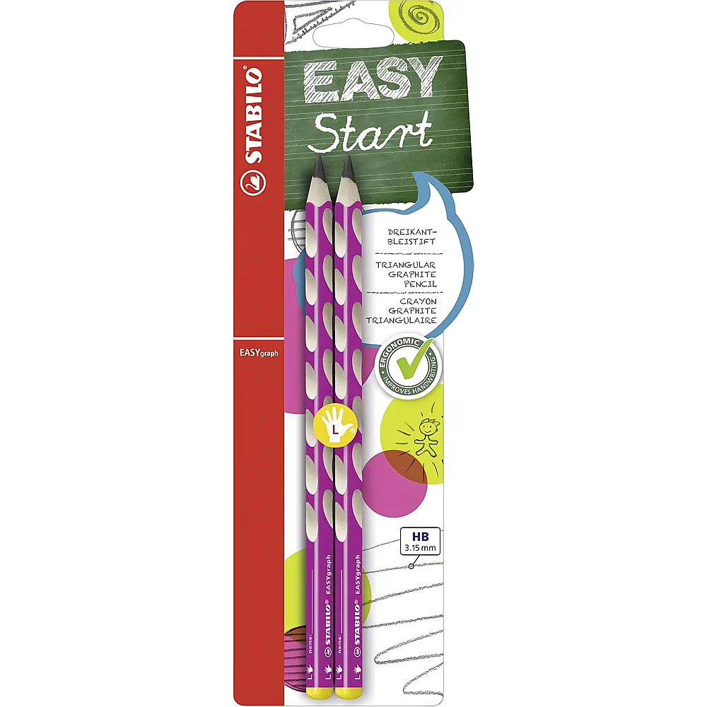 Stabilo EASYgraph pink - 2 Teile