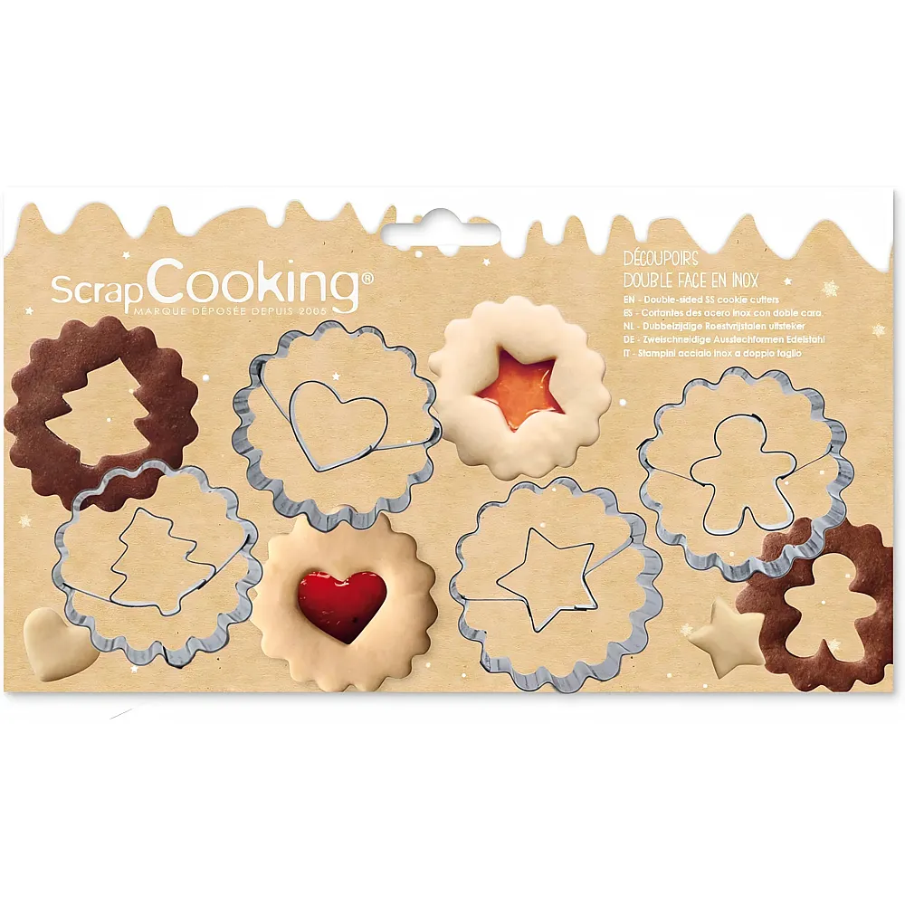 ScrapCooking Ausstechformen Spitzbuben - 4 Teile