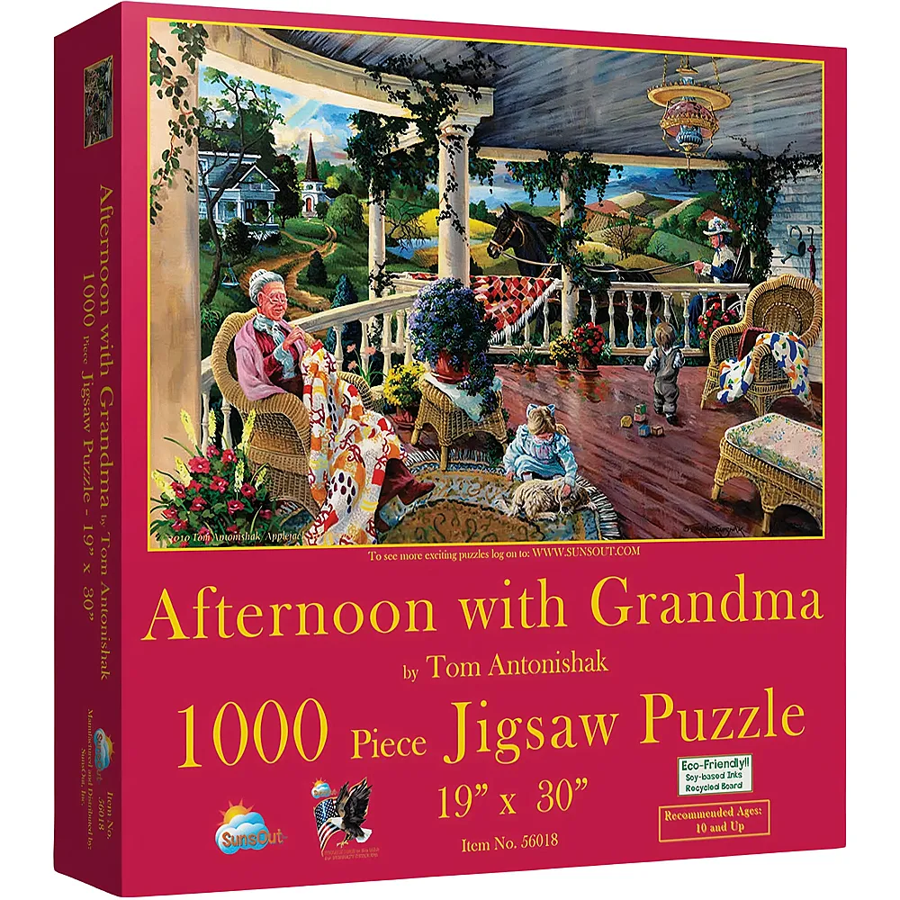 SunsOut Puzzle Tom Antonishak Afternoon with Grandma - 1000 Teile