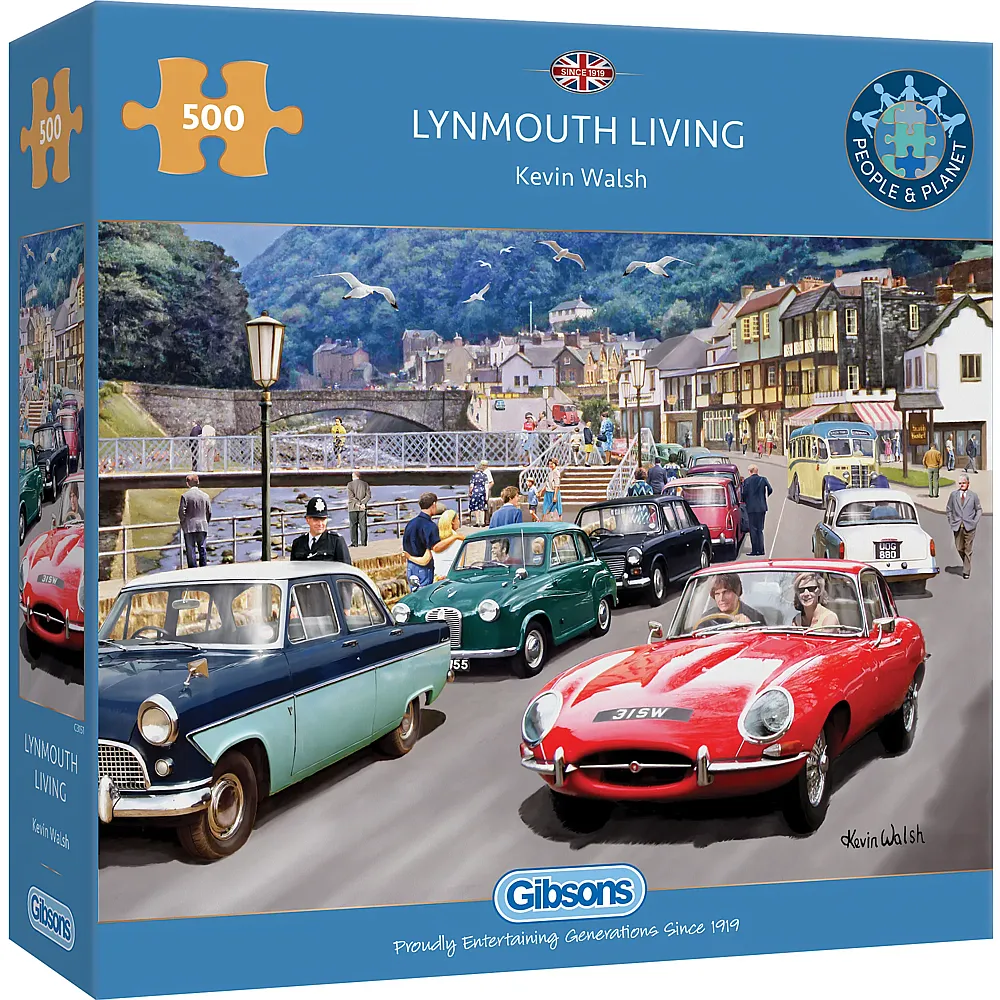 Gibsons Puzzle Kevin Walsh Lynmouth Living 500Teile