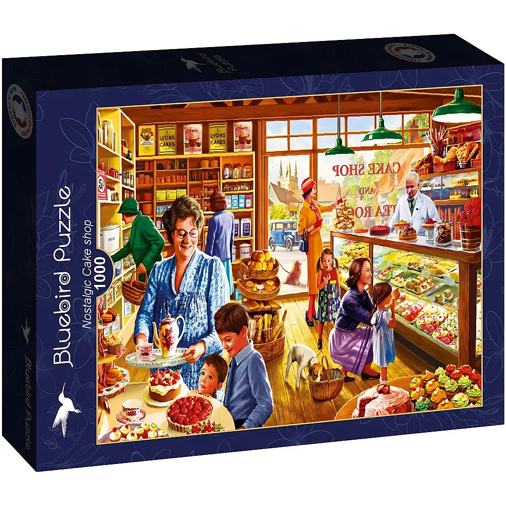 Bluebird Puzzle Steve Crisp Nostalgic Cake shop 1000Teile