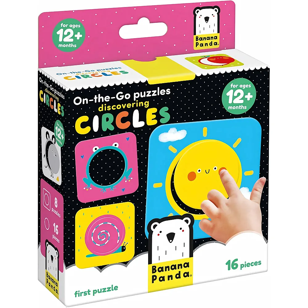 Banana Panda  On-the-Go-Puzzle Entdecke Kreise  16-tlg.