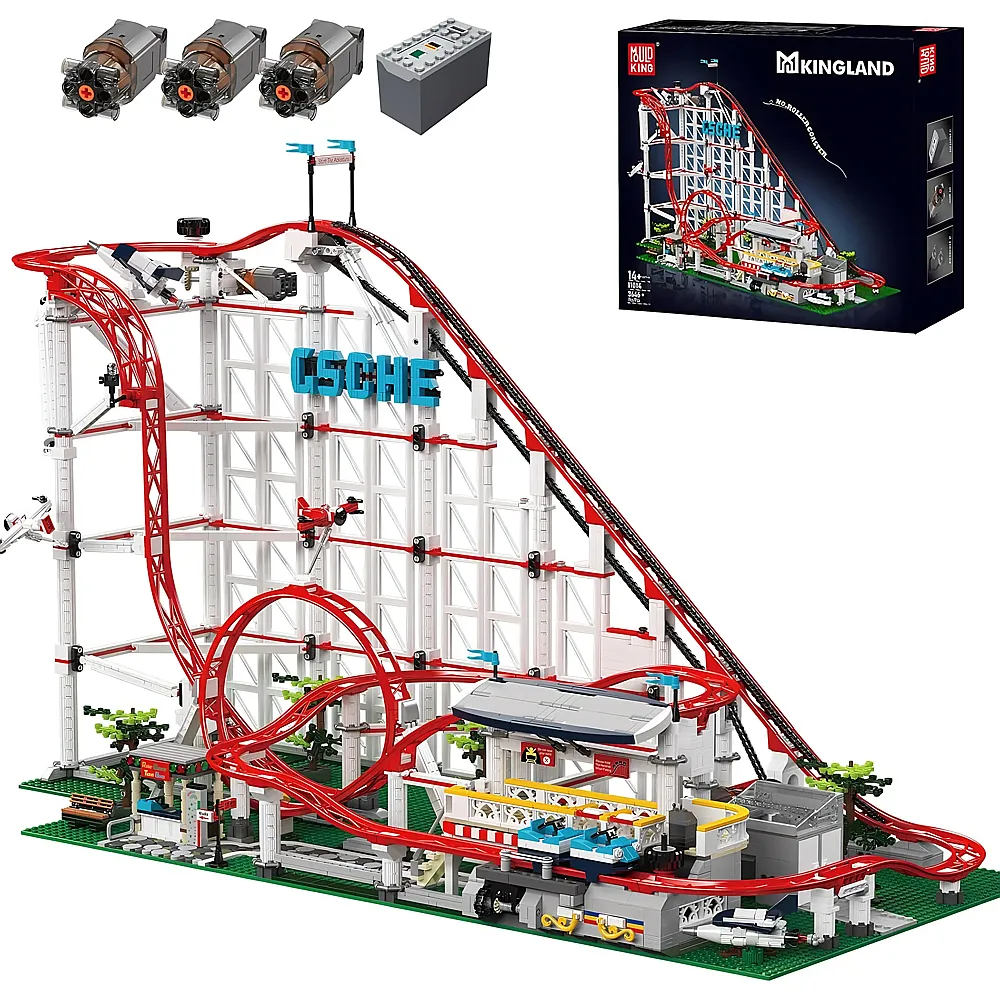 meinspielzeug - Mould King Kingland Loop Coaster 11014 | Klemmbausteine Architektur