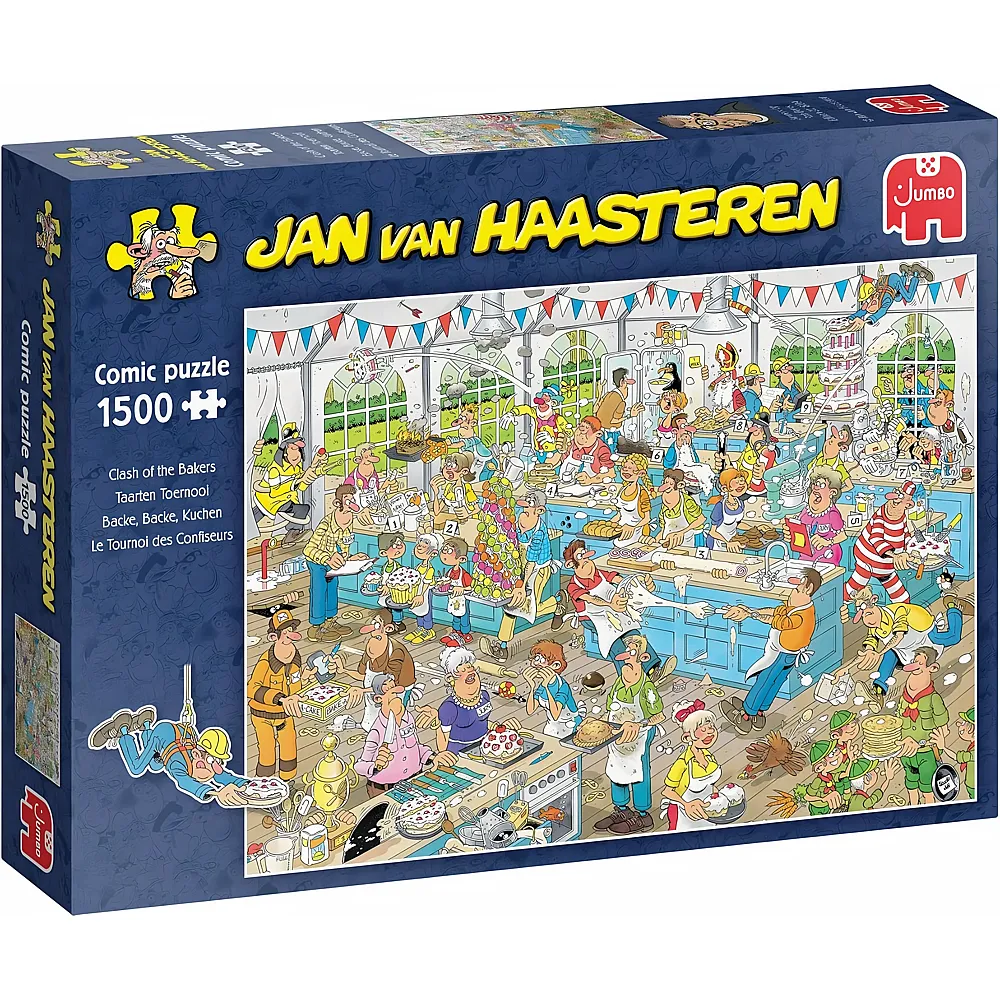 Jumbo Jan van Haasteren - Backe, Backe, Kuchen - 1500 Teile Puzzle - Puzzle f�r Erwachsene