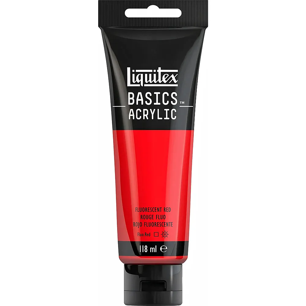 Liquitex Lqx Basics Acrylfarbe 118ml Tube Rot Fluo - Suche