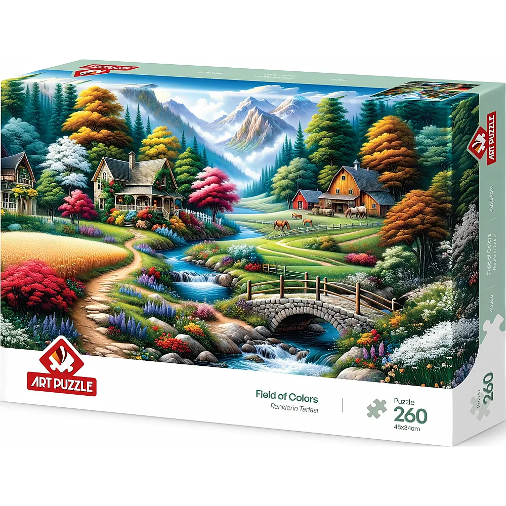 Art Puzzle Puzzle 260 Teile XXL Teile - Farbenfrohe Felder