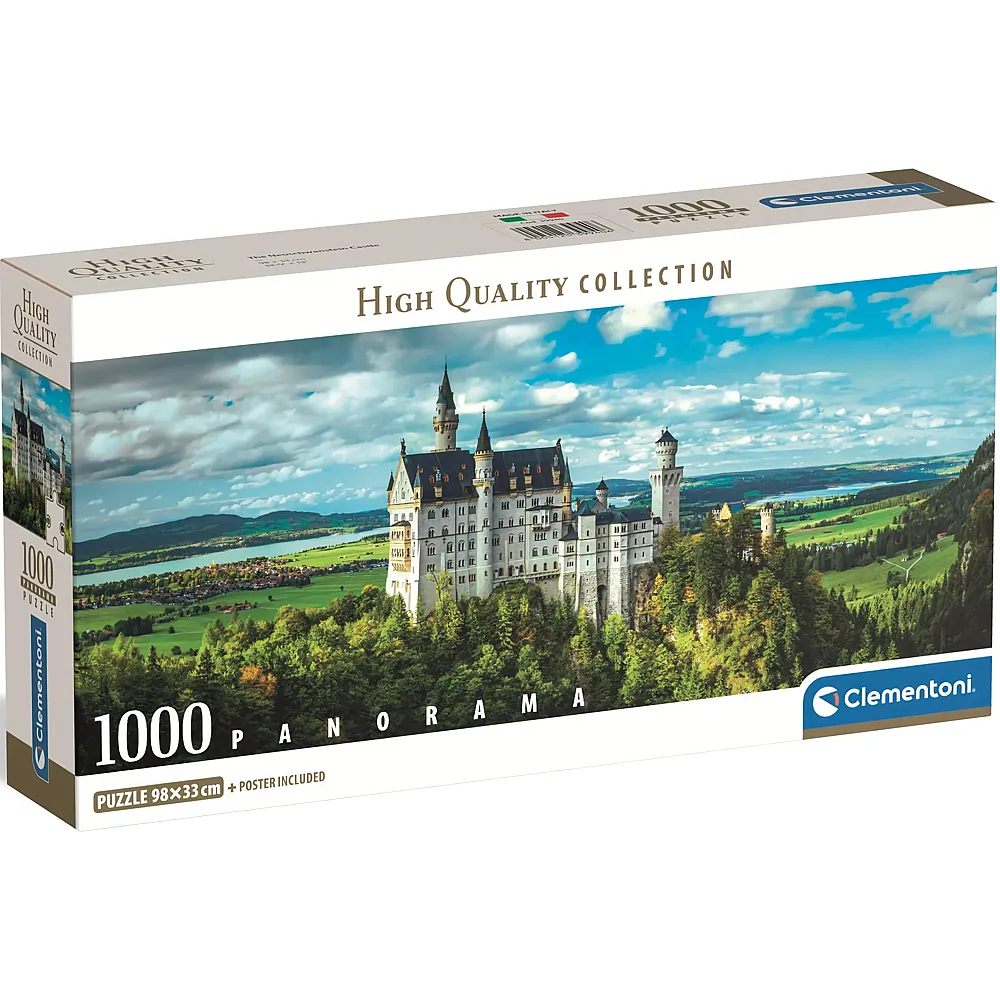 Clementoni Puzzle Panorama Neuschwanstein 1000Teile