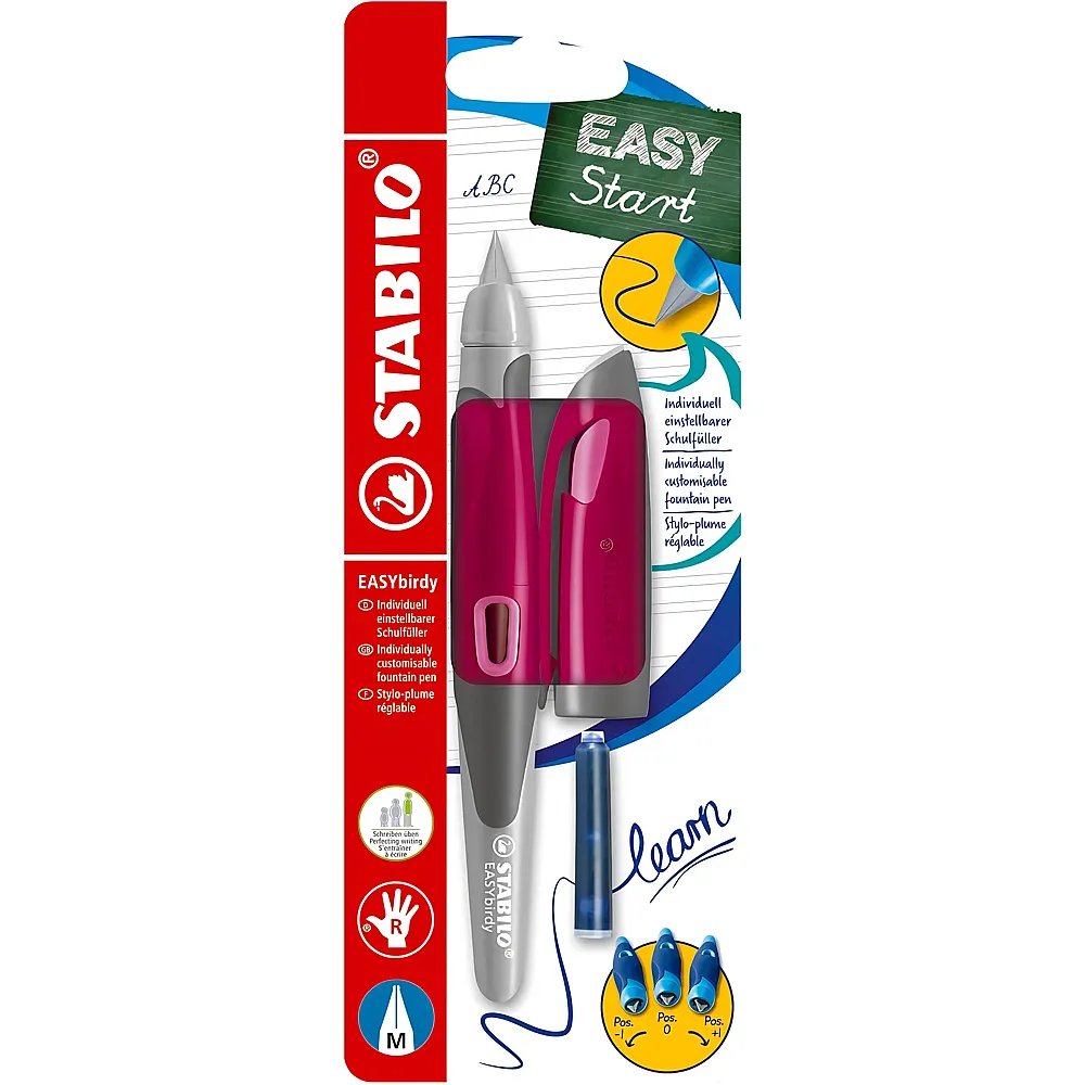 Stabilo Easy Ergonomischer Schulf�ller f�r Rechtsh�nder Beere