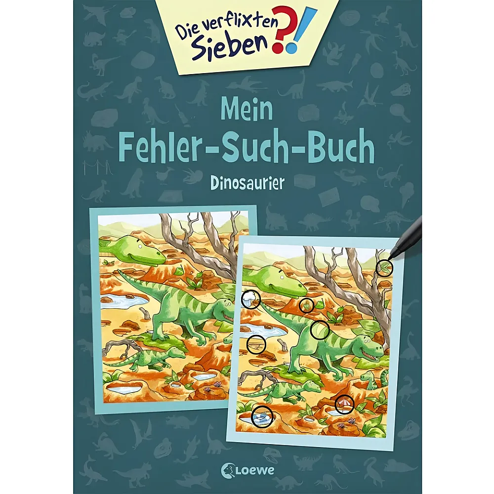 Loewe Verflixten Sieben Fehler suchen Dinos