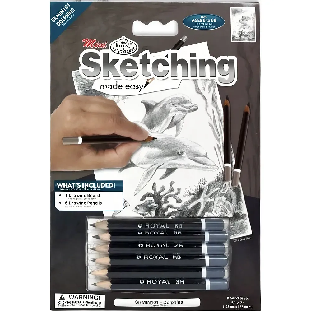 Royal & Langnickel R&l Sketching Mni Les Dauphins 14x20cm - Suche