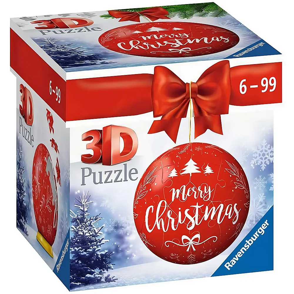 Ravensburger Puzzle Weihnachtskugel rot - 54 Teile