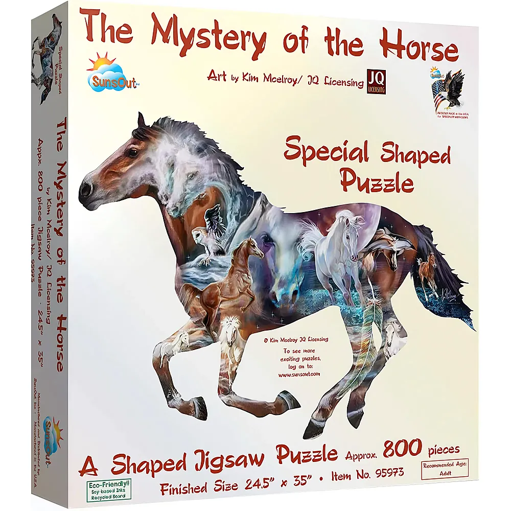 SunsOut Puzzle Kim McElroy The Mystery of the Horse - 800 Teile
