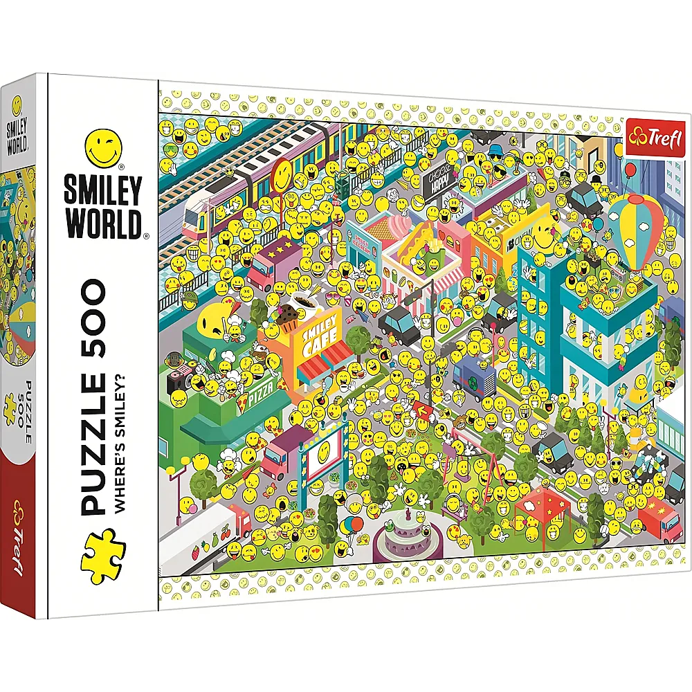 Trefl Puzzle Smiley World Emoji Where's Smiley 500Teile