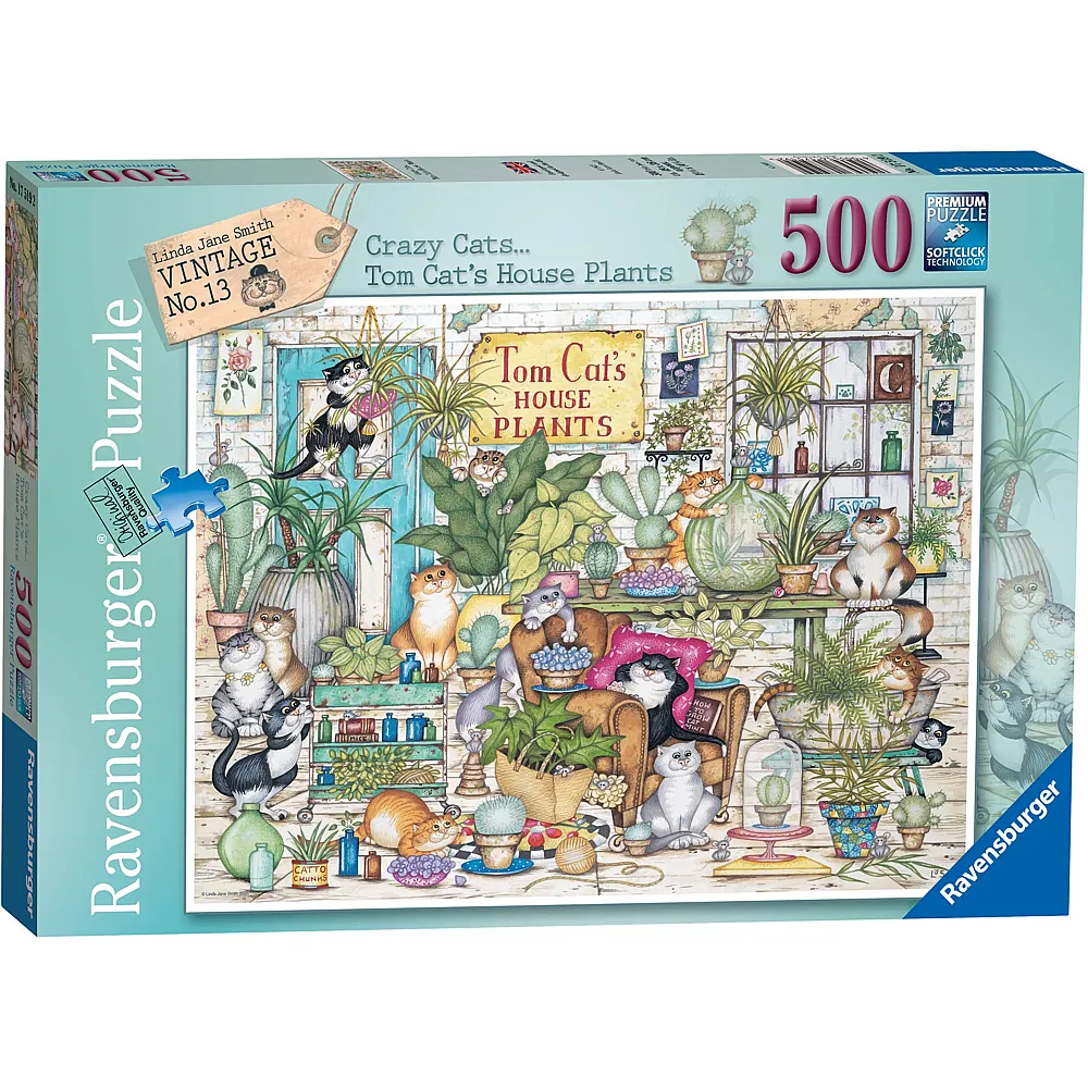 Ravensburger Puzzle Toms Katzenhaus - 500 Teile