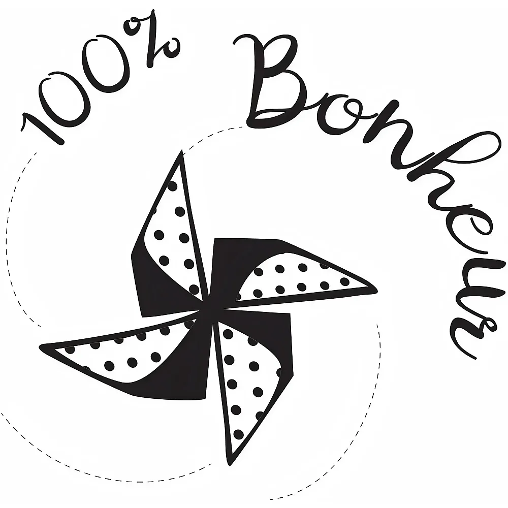 Aladine Stempel C 100% Bonheur - Franais | Stempelsets