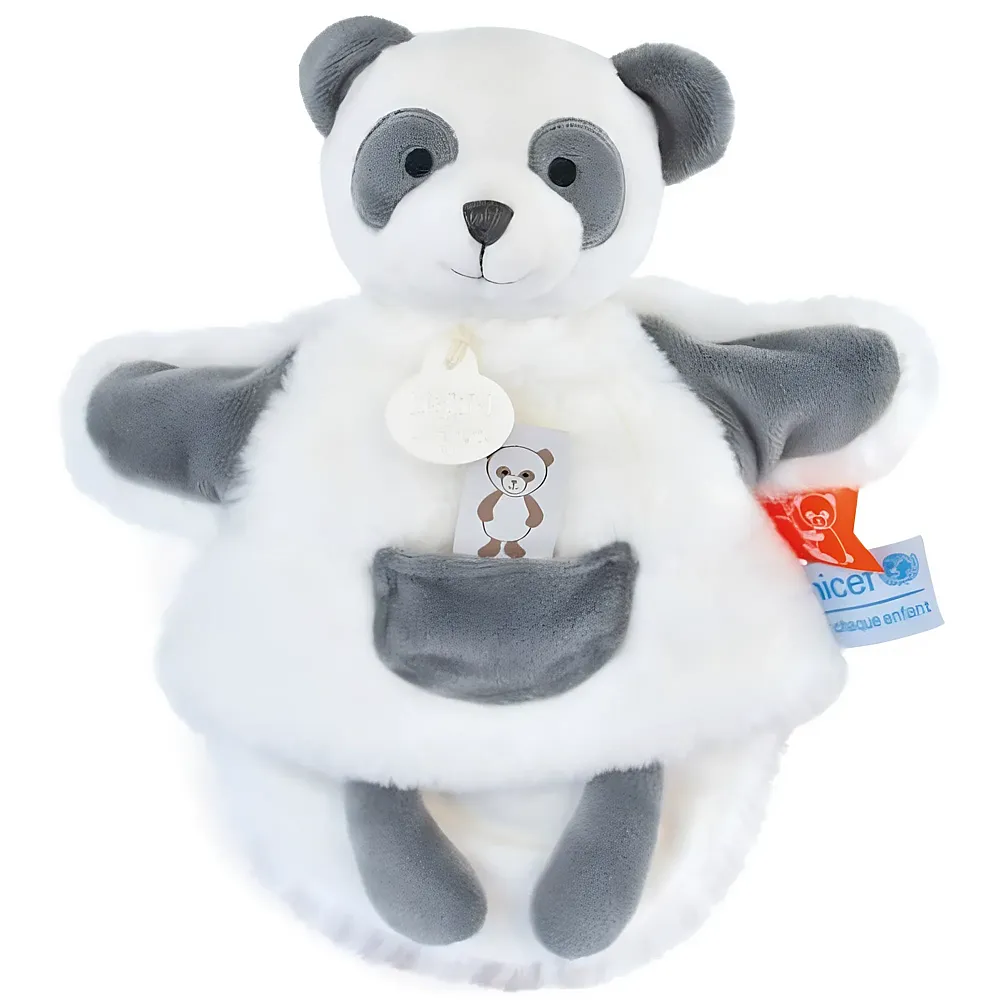 Doudou et Compagnie Unicef Handpuppe Panda - 25 cm
