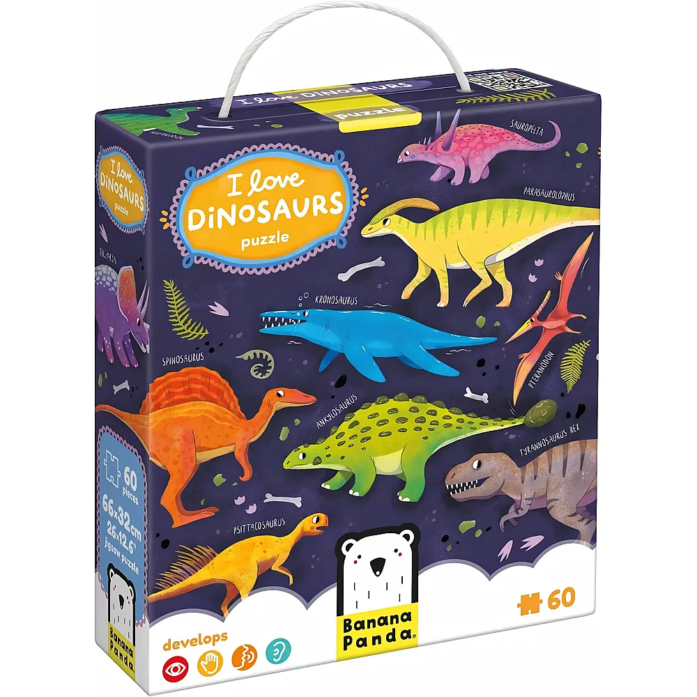 Banana Panda Puzzle Ich liebe Dinosaurier 60Teile