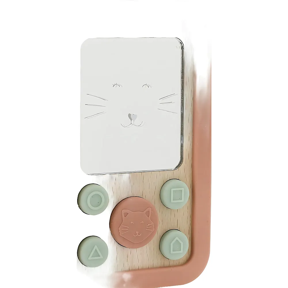 Trixie Babytelefon aus Holz & Silikon Katze MQ3