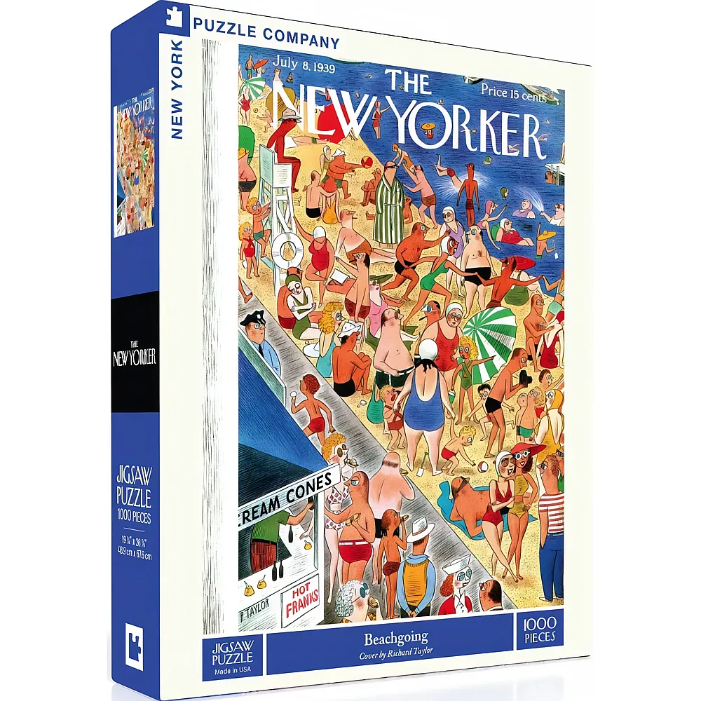New York Puzzle Company The New Yorker - Beachgoing 1000Teile