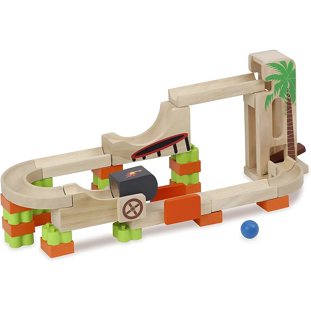 Wonderworld Holz-Kugelbahn zum Aufklappen - Suche