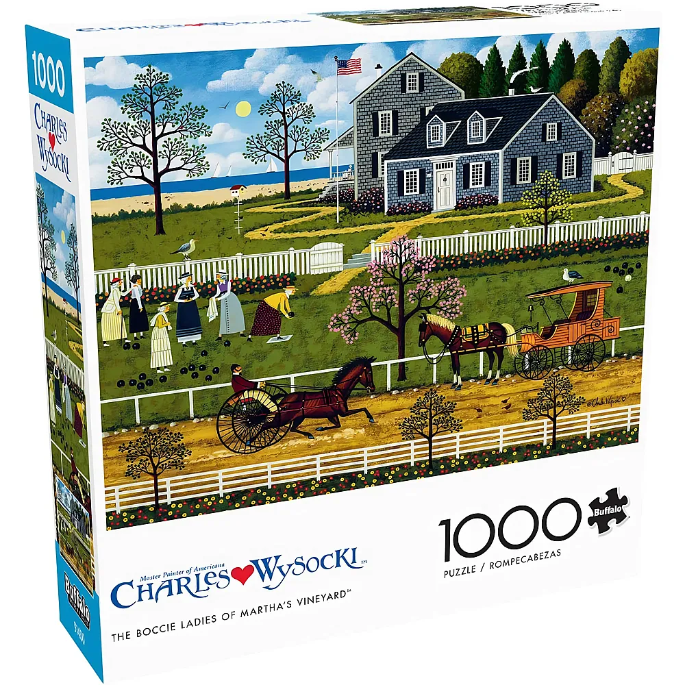 Buffalo Games Puzzle Charles Wysocki - The Boccie Ladies of Marthas Vineyard - 1000 Teile