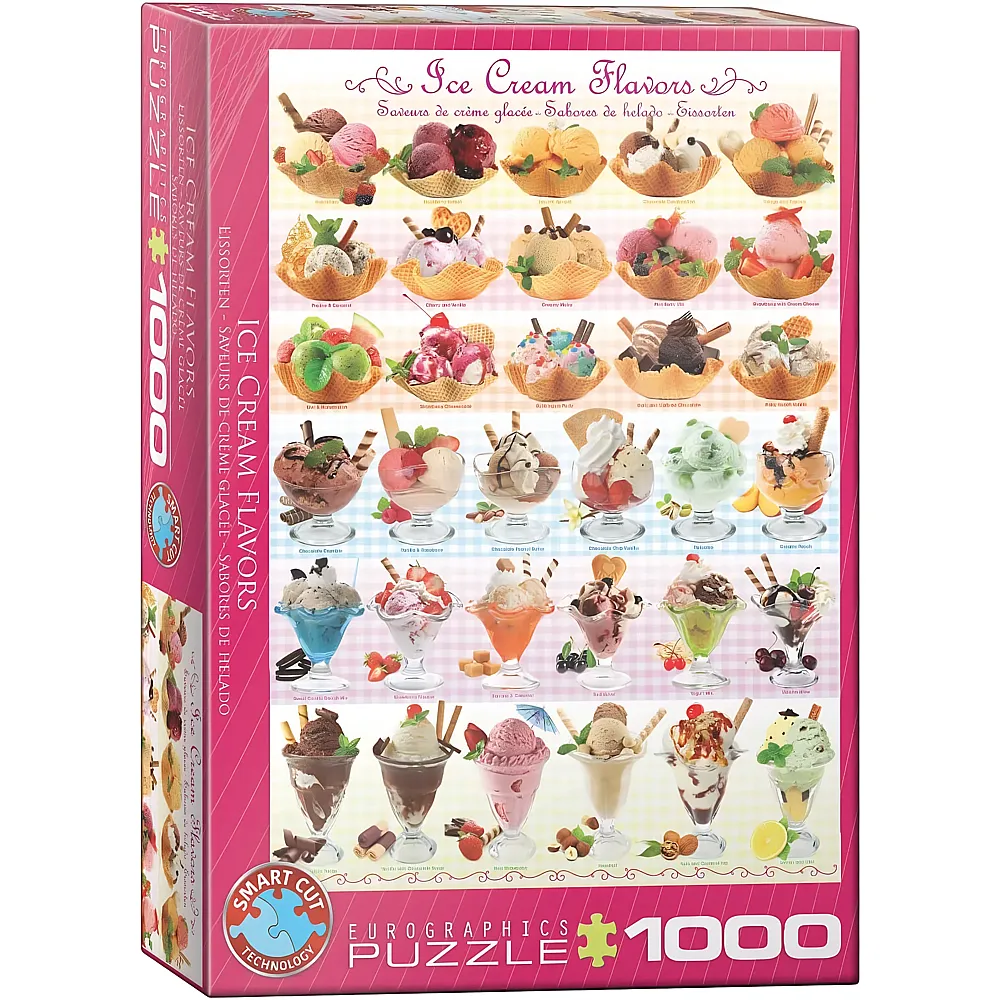 Eurographics Puzzle Eisbecher Collage - 1000 Teile - Puzzle 1000 Teile