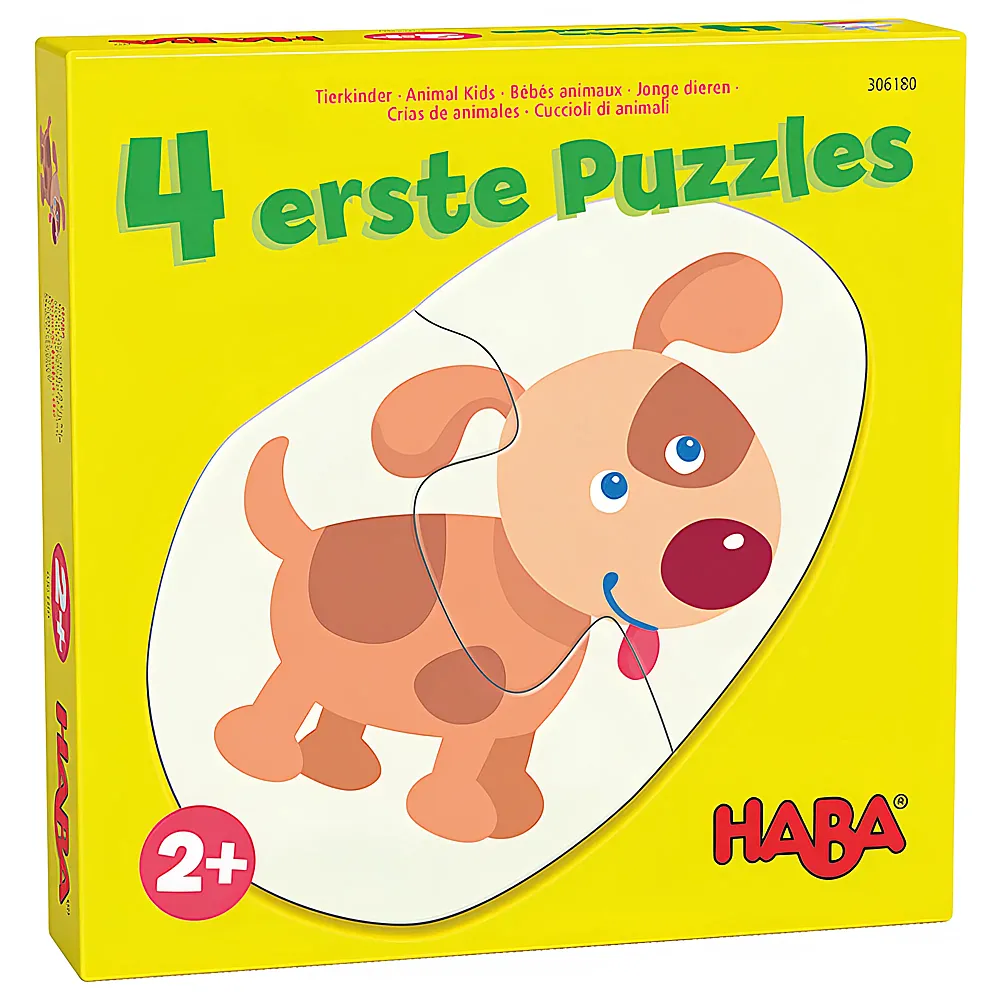 HABA 4 erste Puzzles  Tierkinder 2,3,4