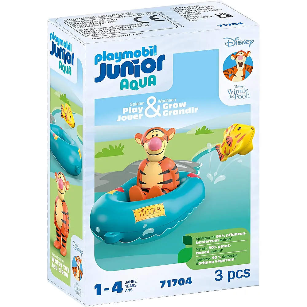 PLAYMOBIL Junior Aqua Winnie Pooh Tiggers Schlauchbootfahrt 71704