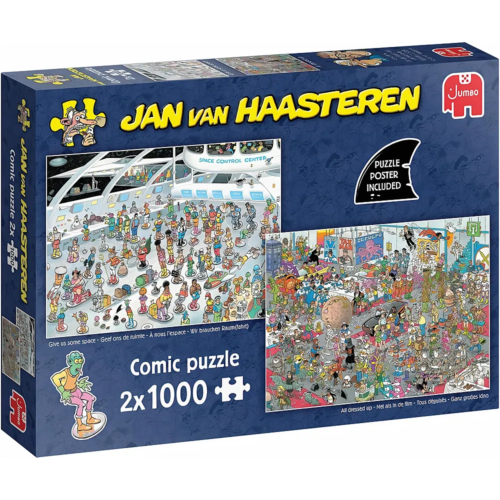 meinspielzeug - Jumbo Puzzle 2in1 Gib uns Raum & Genau wie im Film - 1000 Teile | Puzzle 1000 Teile
