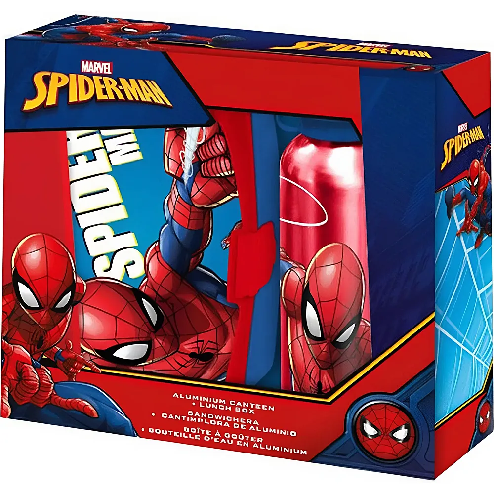 Kids Licensing Spiderman Lunchbox und Trinkflasche | Essen & Trinken