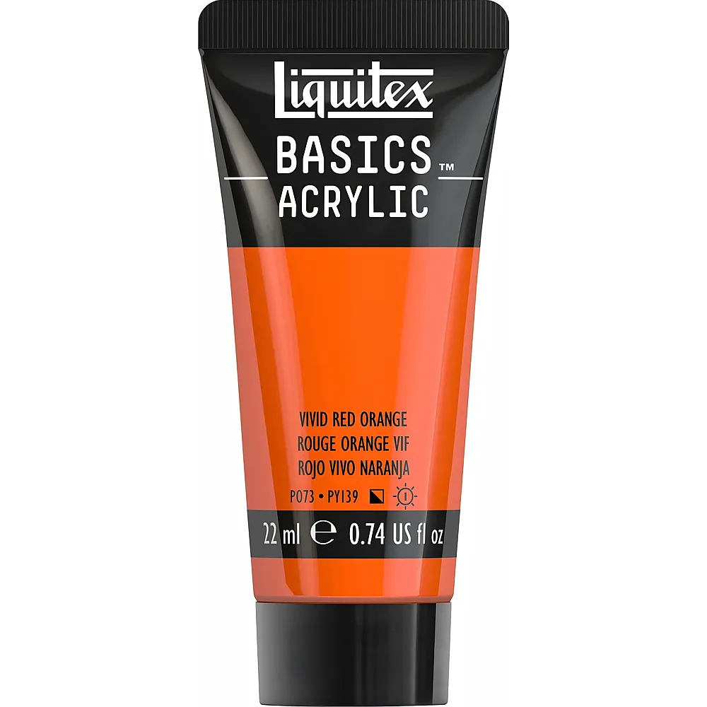 Liquitex Lqx Basics Acrylfarbe 22ml Tube Rotorange Leuchtend - Suche