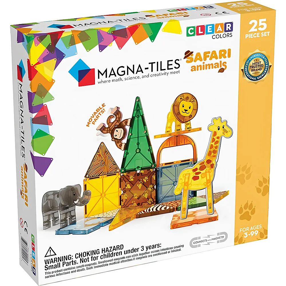 Magna-Tiles Safari-Tiere Set 25Teile