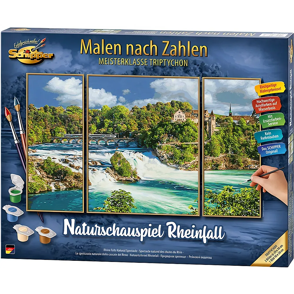 Schipper Landschaftsmotive Malen nach Zahlen Naturschauspiel Rheinfall
