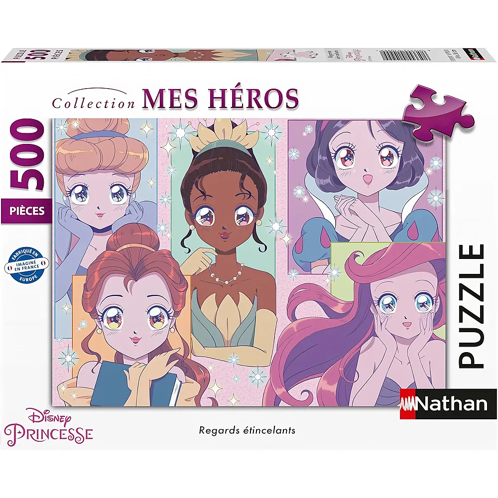 Nathan Puzzle Disney Princess Funkelnde Augen 500Teile