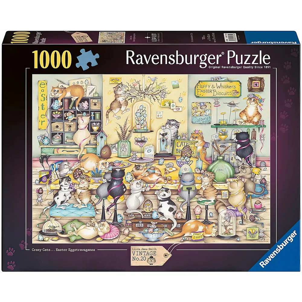 Ravensburger Puzzle Crazy Cats - 1000 Teile