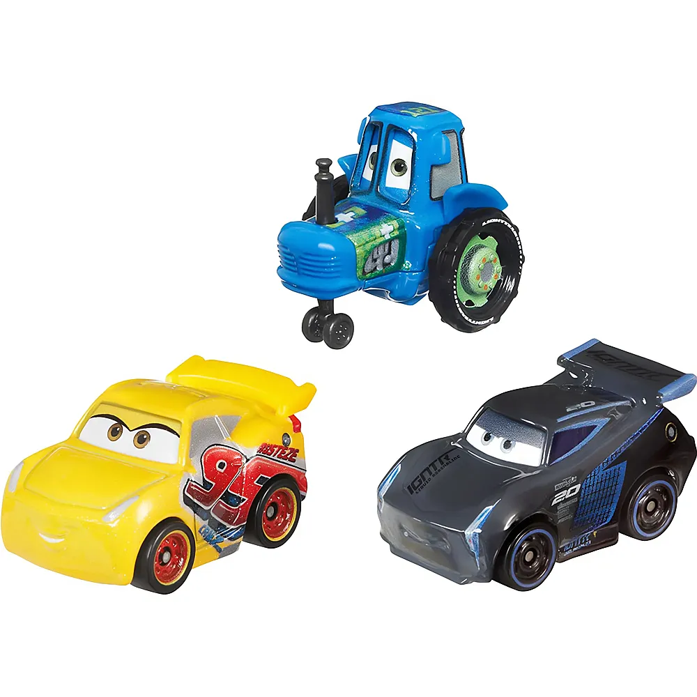 Mattel Mini Racers Disney Cars 3er-Pack Racing Tractors MiniRacers