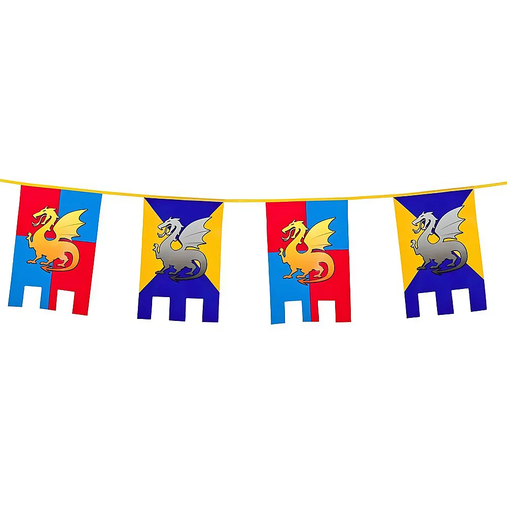 Boland Wimpelkette Ritter und Drachen 6m