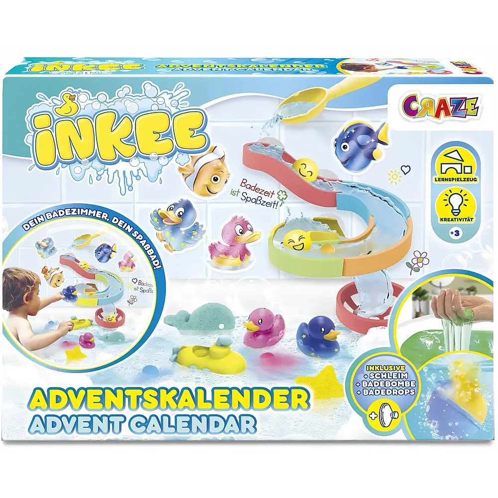Craze Inkee Adventskalender Badespielzeug