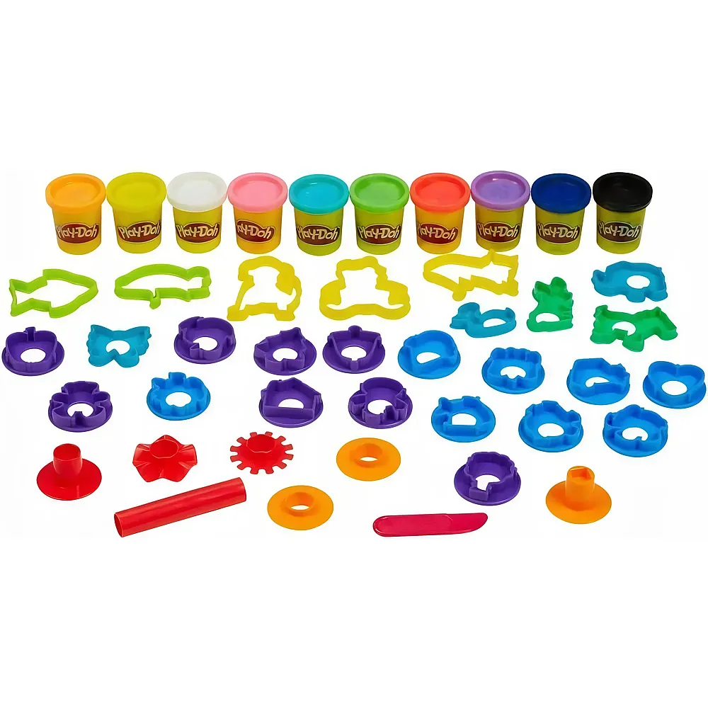 Play-Doh Werkzeugset mit �ber 30 Teilen und 10 Tont�pfen