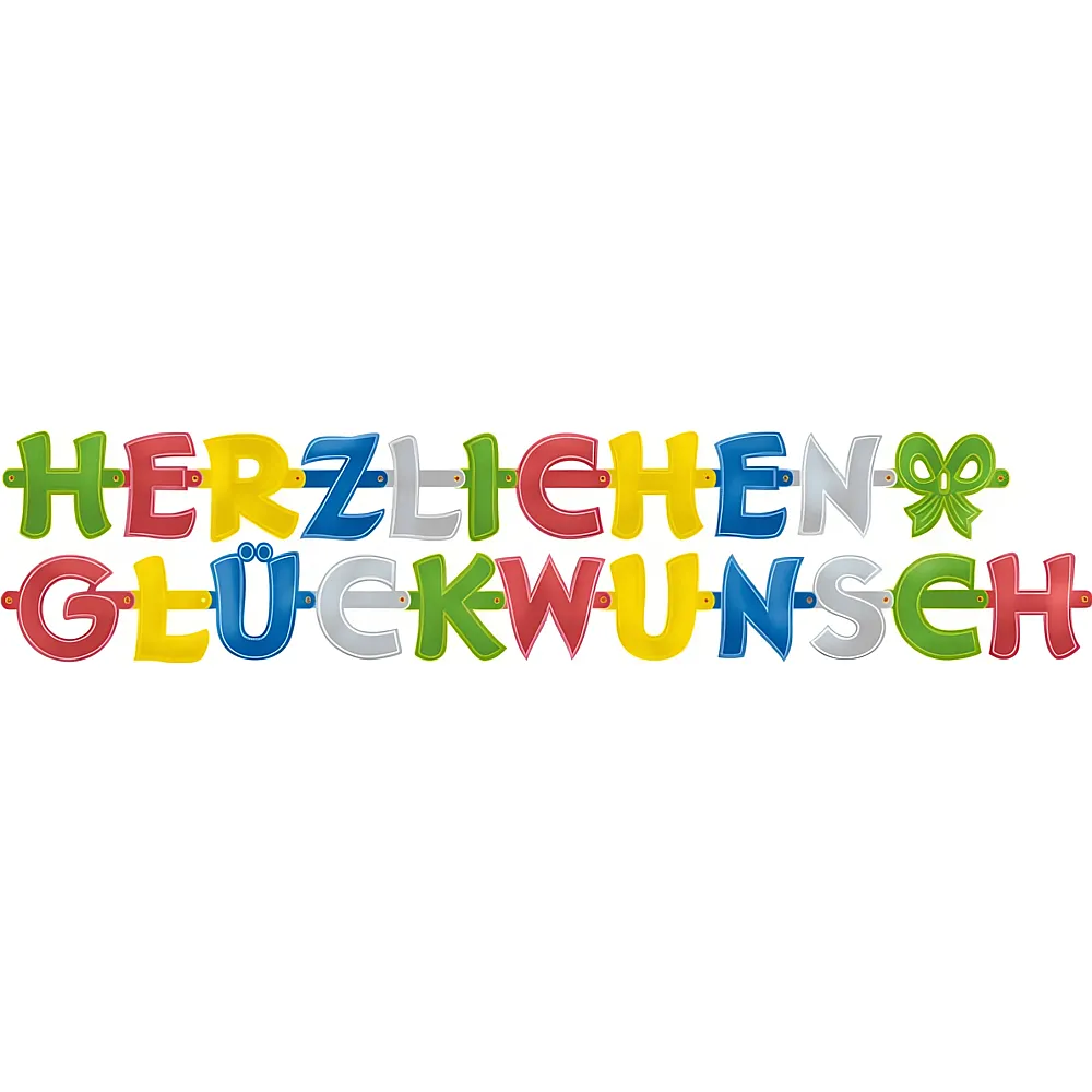 Kette Herzlichen Gl�ckwunsch | Partydeko