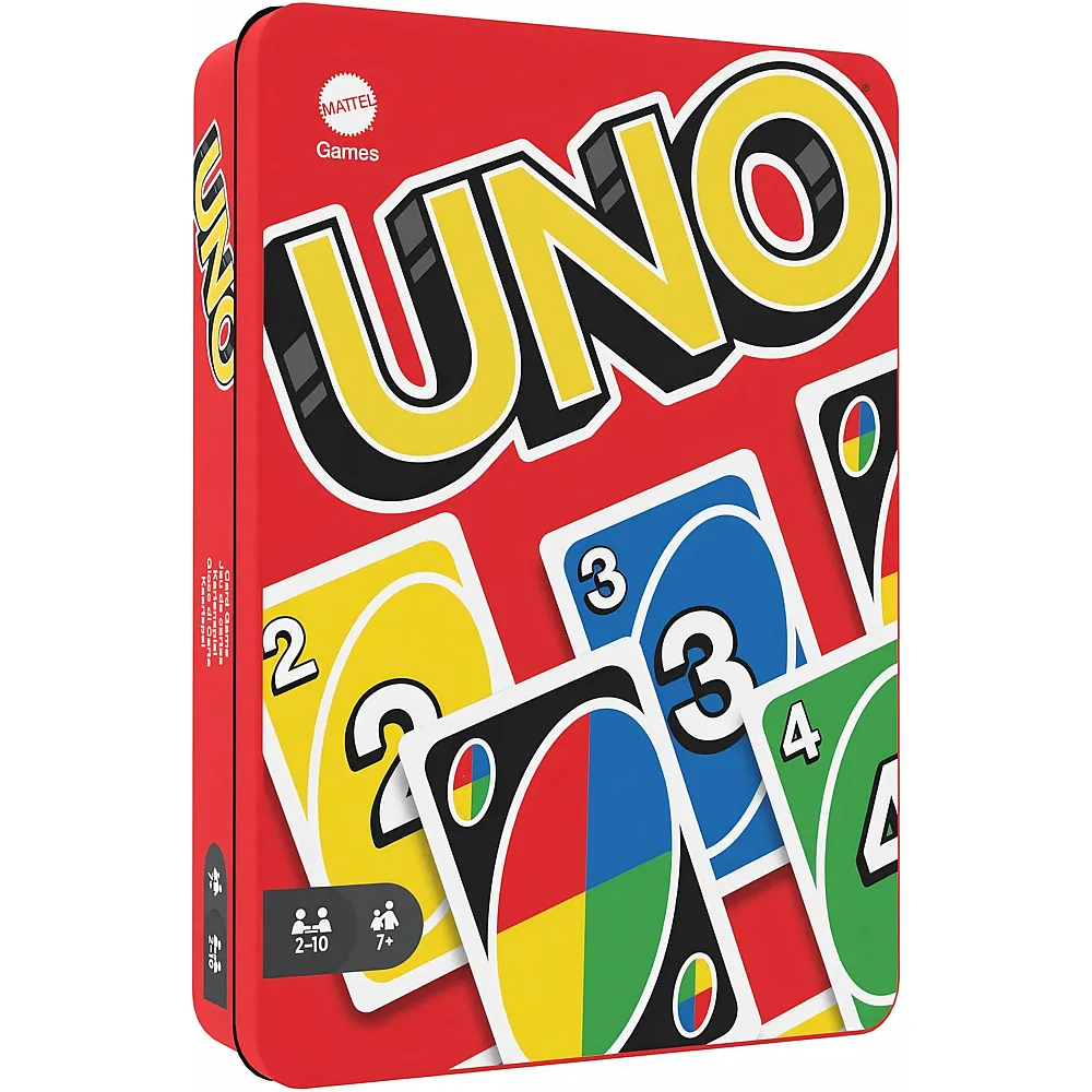 Mattel Games UNO-Kartenspiel mit 112 Karten in hochwertiger Metallbox