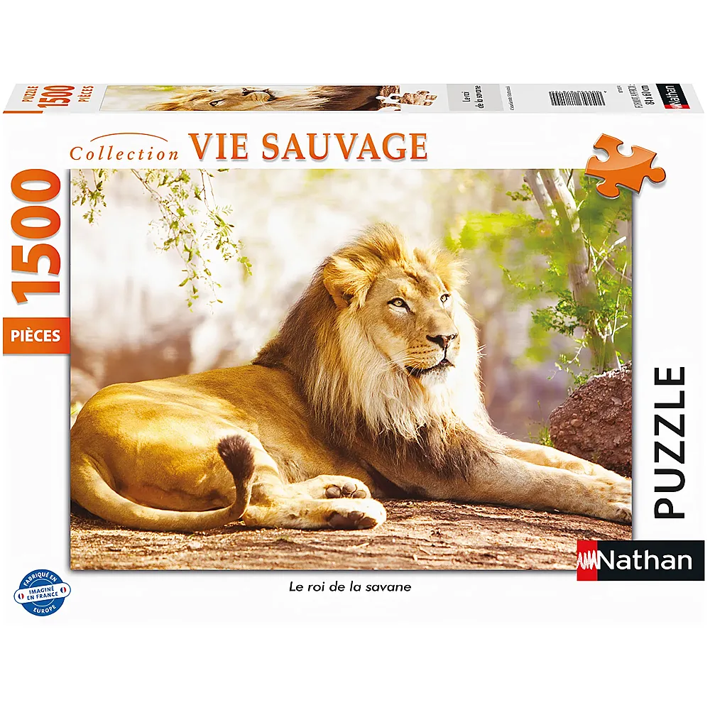 Nathan Puzzle The King of the Savannah 1500Teile