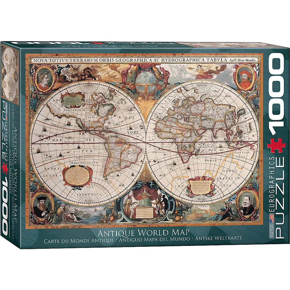 Eurographics Puzzle Antique World Map - 1000 Teile | Puzzle 1000 Teile