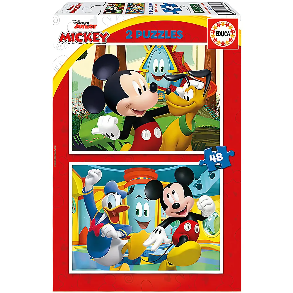 Educa Puzzle Mickey Mouse Funhouse 2x48