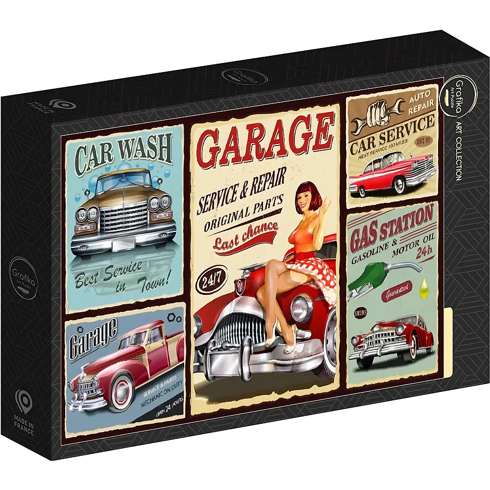 Grafika Puzzle Art Collection Retro Car Service - 500 Teile