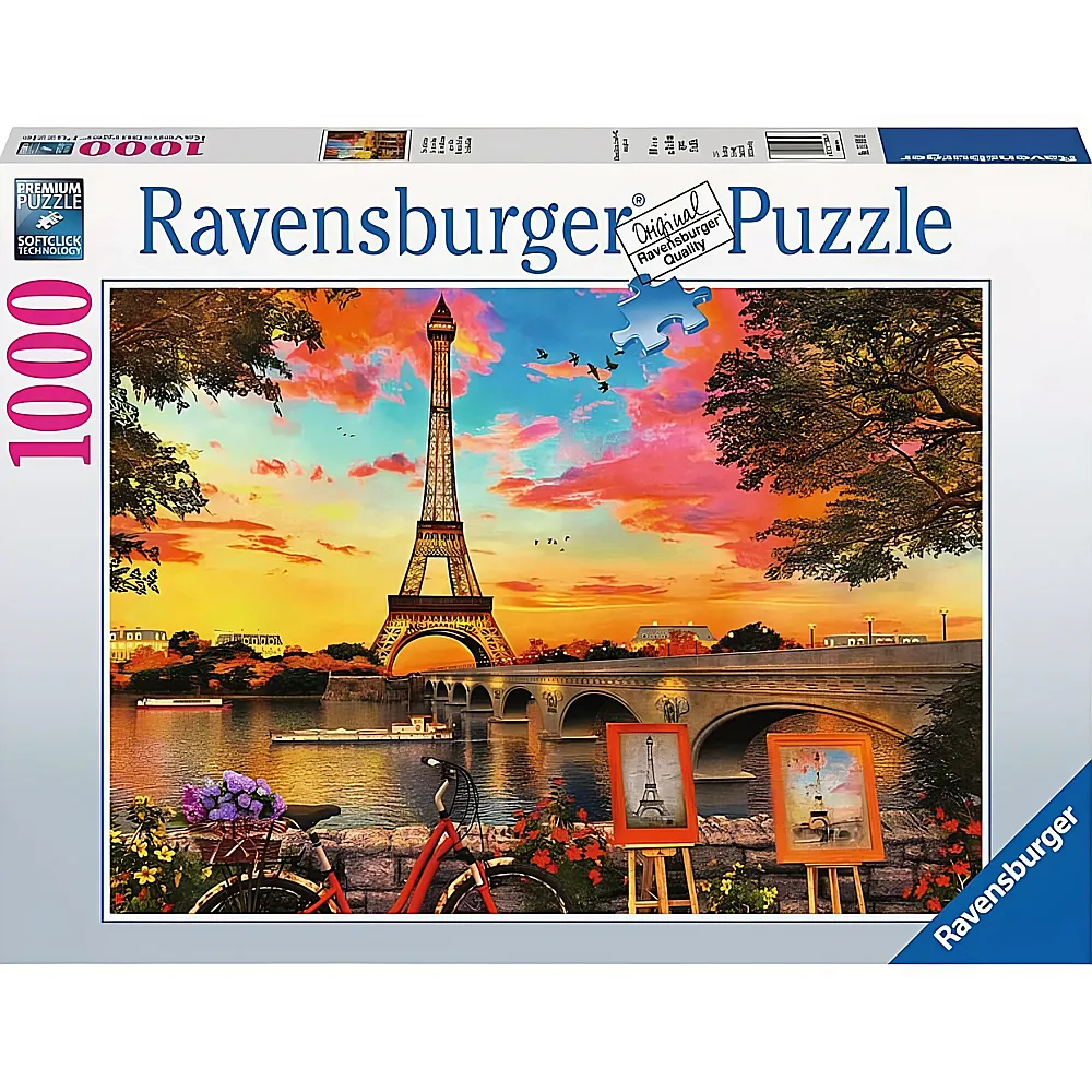 Ravensburger Puzzle Paris Eiffelturm 1000Teile
